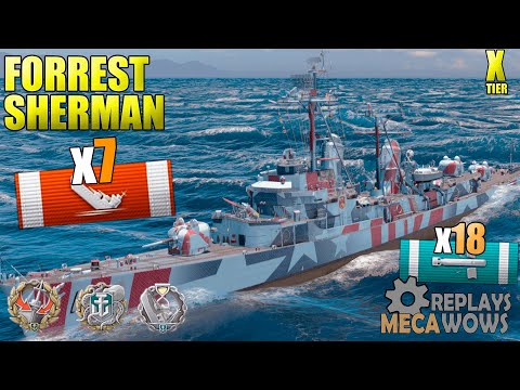 Forrest Sherman 7 Kills & 164k Damage | World of Warships Gameplay 4k