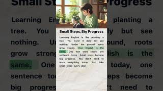 🌱 Small Steps, Big Progress | English Reading and Listening Practice #englishforbeginners