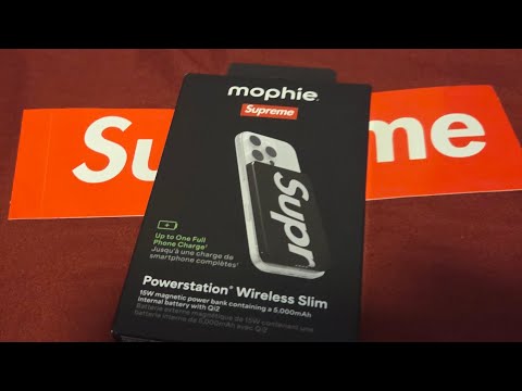 Supreme mophie powerstation wireless slim unboxing fw25 