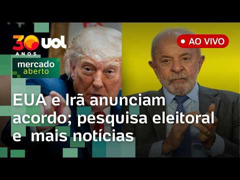 EUA e Irã anunciam acordo sobre guerra; BTG/Nexus: Lula chega a 49% contra 43% de Flávio Bolsonaro +