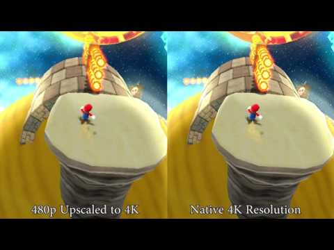 [TAS] Super Mario Galaxy Default Resolution vs 4K HD Resolution