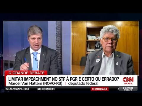 Marcel van Hattem na CNN | Debate sobre a decisão de Gilmar Mendes sobre impeachment no STF