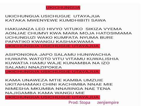 Ukichungua _Instrument official audio