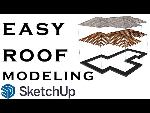 Easy Roof Modeling In Sketchup - 1001bit tools