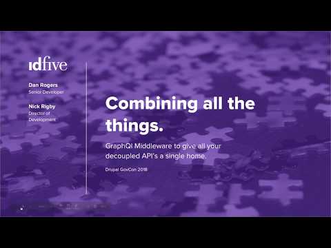 Combining All the Things: GraphQl Middleware to Give All Your Decoupled API's a Single Home.