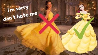 the problem with belle&#39;s dress 😶🥀⚜️