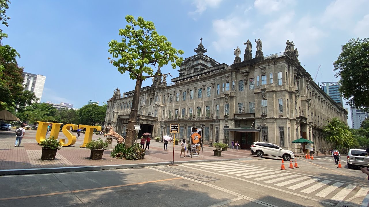 Experience a walking tour through grounds of University of Santo Tomas.