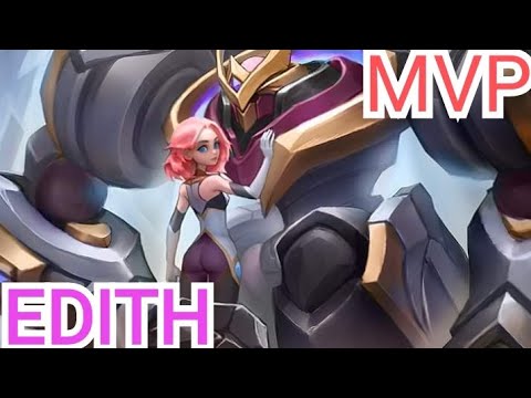 Edith offlane Legendary Auto win MVP Gameplay- Best tank build @MobileLegends5v5MOBA