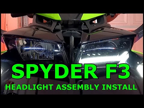New LED Headlight Assembly for Can-Am Spyder F3 models.
