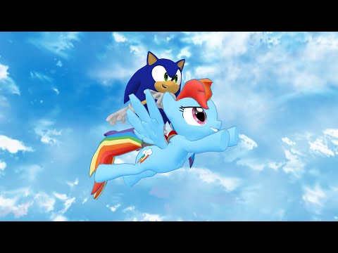 Sonic and Rainbow Dash go Flying! : Sonic Goes to IDW -Unused Scene#2