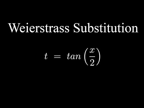 Weierstrass Substitution