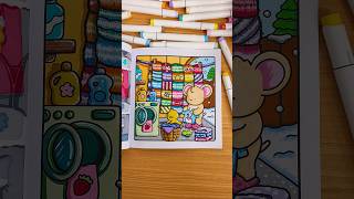Drying this blanket in winter might be a real challenge! ❄️🧺☁️ #comfydays #coloring #cocowyo