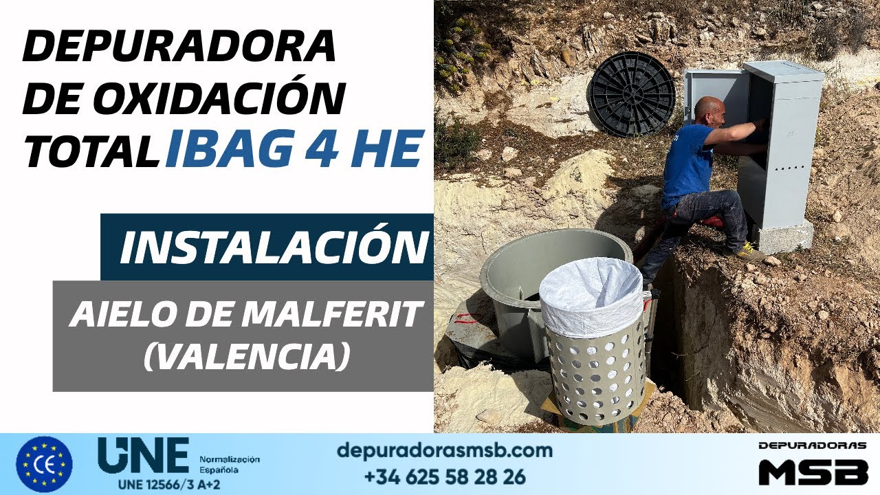 Instalación depuradora de oxidación total | iBag 4HE | Aielo de Malferit (Valencia)
