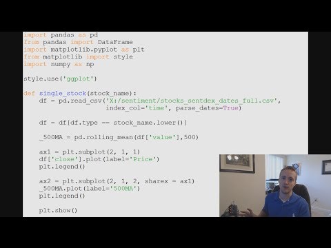 Python and Pandas for Sentiment Analysis and Investing 5 Removing Outlier Data Plots