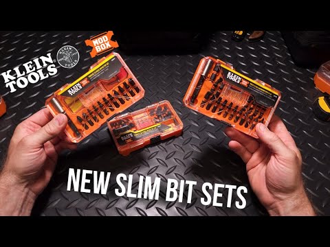 Klein Tools new mini MODbox ProFlex  bit sets 