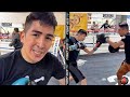 LEO SANTA CRUZ BACK IN THE GYM & THANKS FANS FOR SUPPORT AFTER GERVONTA DAVIS KNOCKOUT