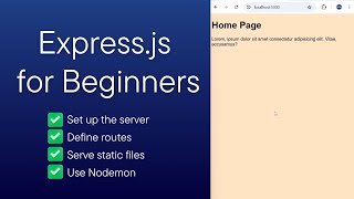 Download the video "Express.js for Beginners: Server Setup, Routes, Static Files & Nodemon"