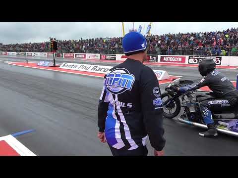 Stuart Crane 6.818 second pass at FIM European Finals 2017