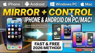 Download lagu How to Screen Mirror & Control  Iphone📲 /Android on Windows PC & Mac (Free) mp3