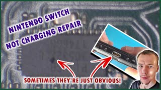 Nintendo Switch Not Charging Diagnosis And Repair - Sometimes They're Just Blatantly Obvious