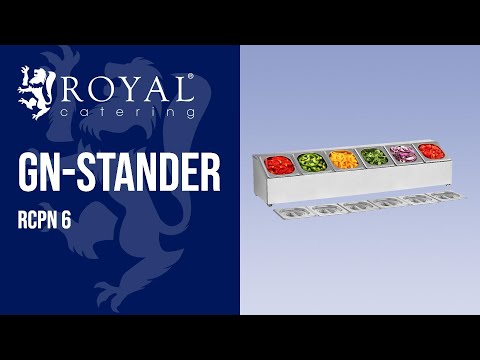 Produktvideo - GN-stander - inklusiv 6 GN 1/6 beholdere med låg