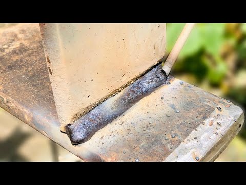 Only few people know the technique of welding in 2F position