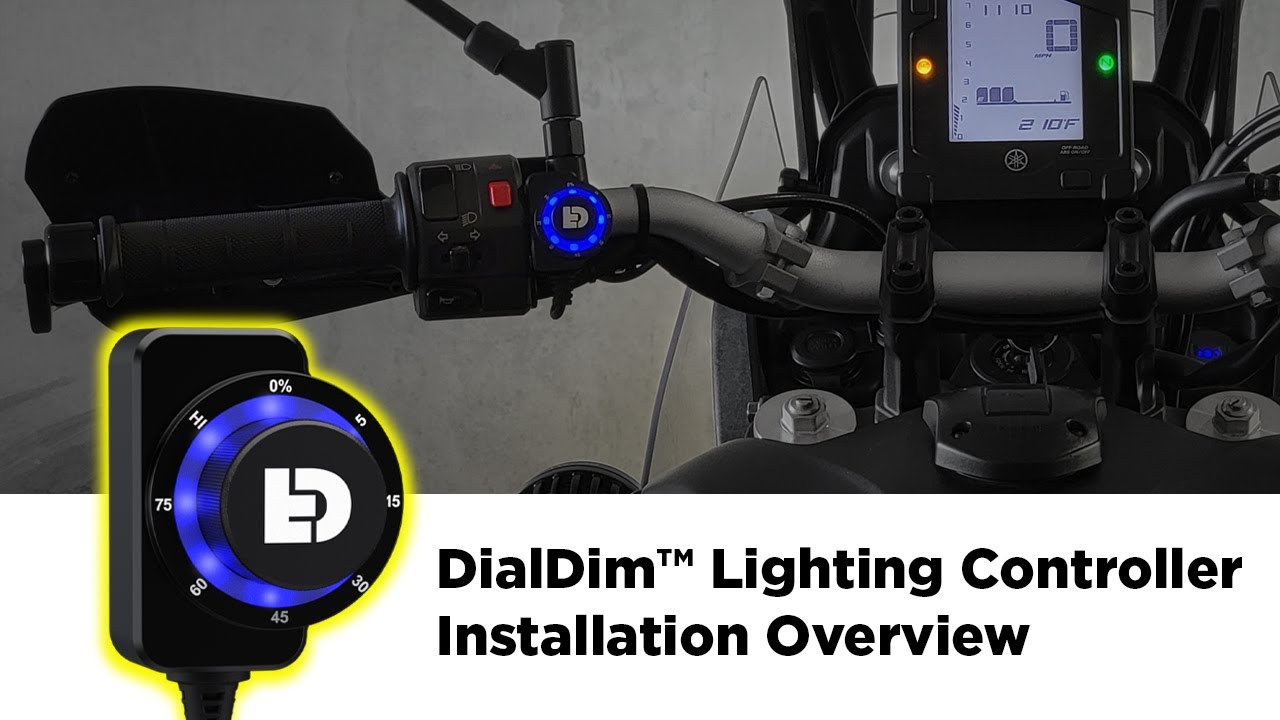 Denali DialDim Lighting Controller - Kawasaki KLR 650 Gen3 Video