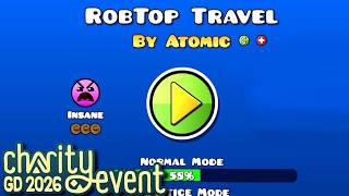 🔴CHARITY🔴ROBTOP TRAVEL BUT...🔴GEOMETRY DASH TRIATHLON