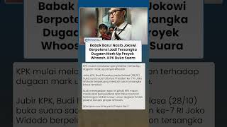 Babak Baru! Jokowi Berpotensi Jadi Tersangka Dugaan Mark Up Proyek Whoosh? KPK Buka Suara!