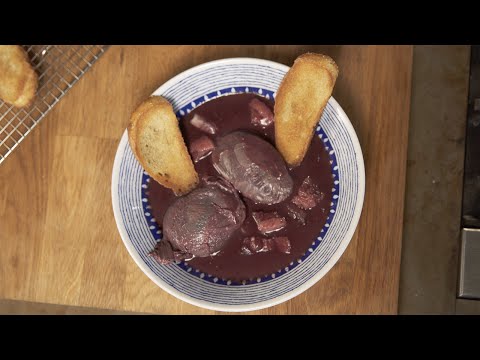 Poached Eggs in Red Wine | Katie Quinn
