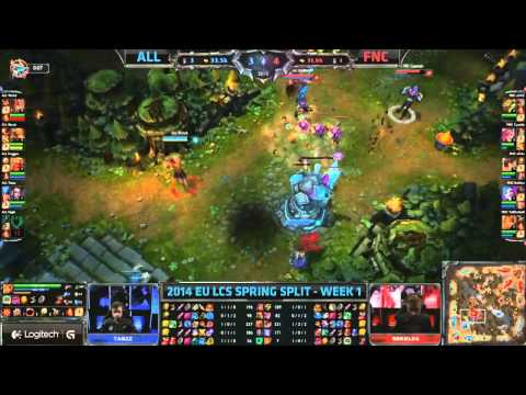 EU LCS Spring Split W1D1: Fnatic vs Alliance Highlights