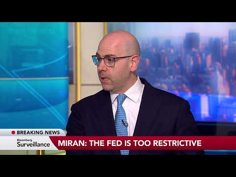 Fed's Stephen Miran Sees Neutral 'Quite a Ways Below' Current Policy
