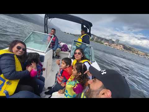 Boating at Kelowna lake
