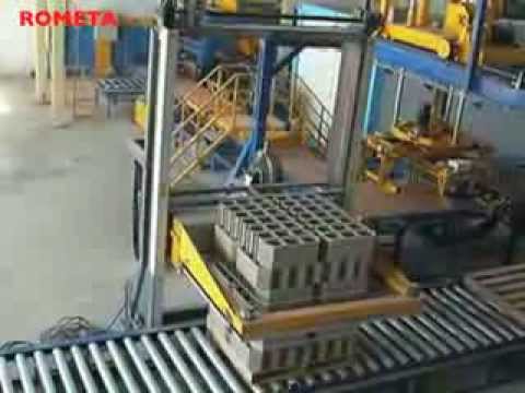 Machine de fabrication de blocs, hourdis, pavés - ROMETA 2050 - Grande production avec vibrocompresseur résistant et centrale à béton 1125/750 L_8