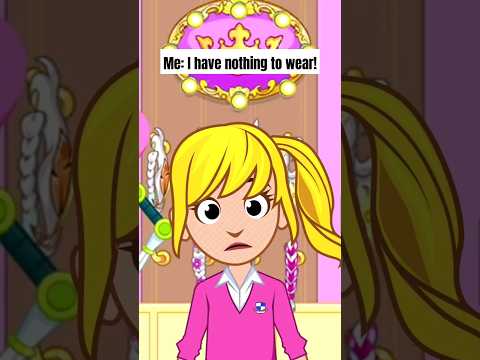 When you have nothing to wear 🤭! #mytownworld #mytowngames #memes #dollhouse #kidsgame #funnyvideo