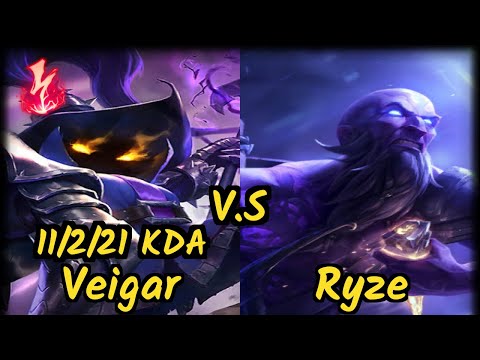ORD ChuChuZ (VEIGAR) vs RYZE - 11/2/21 KDA MID GAMEPLAY - OC Ranked DIAMOND
