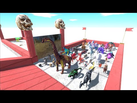ESCAPE FROM LOKI T REX - Animal Revolt Battle Simulator