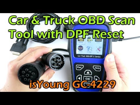 Car and Truck OBD Scanner Tool w HD DPF Reset - IsYoung GC-4229