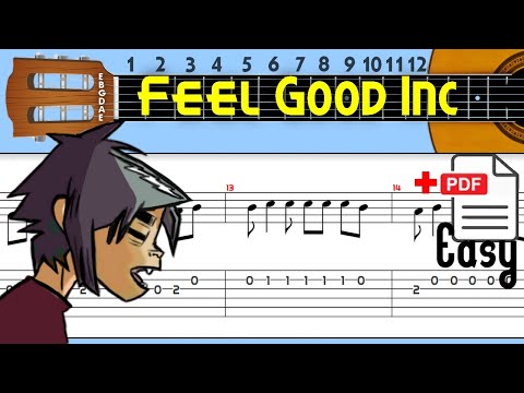 Gorillaz - Feel Good Inc. Guitar Tab