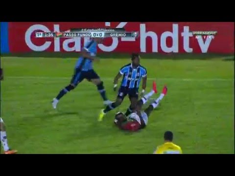 Gremio 5x1 passo fundo gauchao 2016 1 tempo completo