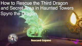 How to Get the Third Dragon in Haunted Towers and Secret Area - Spyro The Dragon PS4, Xbox One
