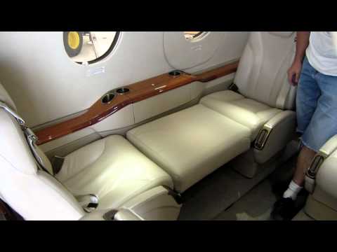 Hawker Beechcraft Premier 1A Sleeper bed install finished.