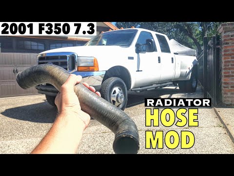 2001 F350 7.3 Powerstroke - Radiator Hose Upgrade to DUAL Alternator Hose - Cheapest Best Mod