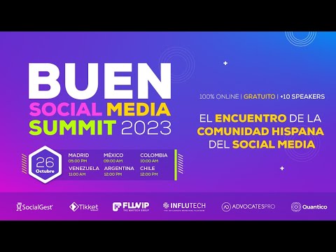 Buen Social Media Summit 2023 I SocialGest y Fluvip
