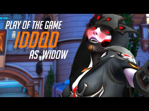 IDDQD HANZO AND WIDOW GAMEPLAY - POTG! OVERWATCH 2 SEASON 3 TOP 500