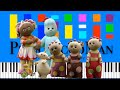 CBeebies In The Night Garden Theme Song Slow Easy Medium Piano Tutorial 4K