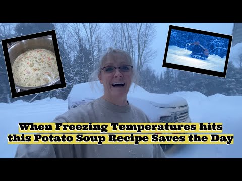 The BEST Potato Soup Recipe for Freezing Temps ❄️ Cozy Snowstorm Comfort Food