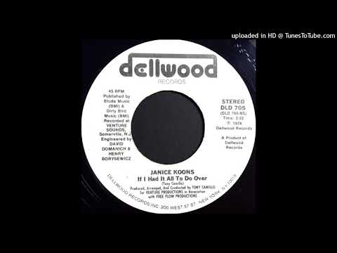 Rare Soul 45 Janice Koons – If I Had It All To Do Over