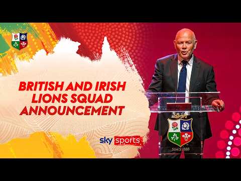 British and Irish Lions FULL SQUAD announcement for tour of Australia 🦁