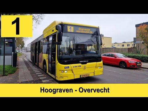 U-OV lijn 1:  Hoograven - Overvecht-Noord (via Hudsondreef) | Qbuzz 4610 | 2024